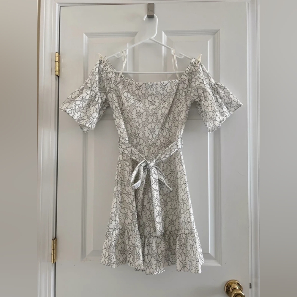 Elegant Off-Shoulder White Dress